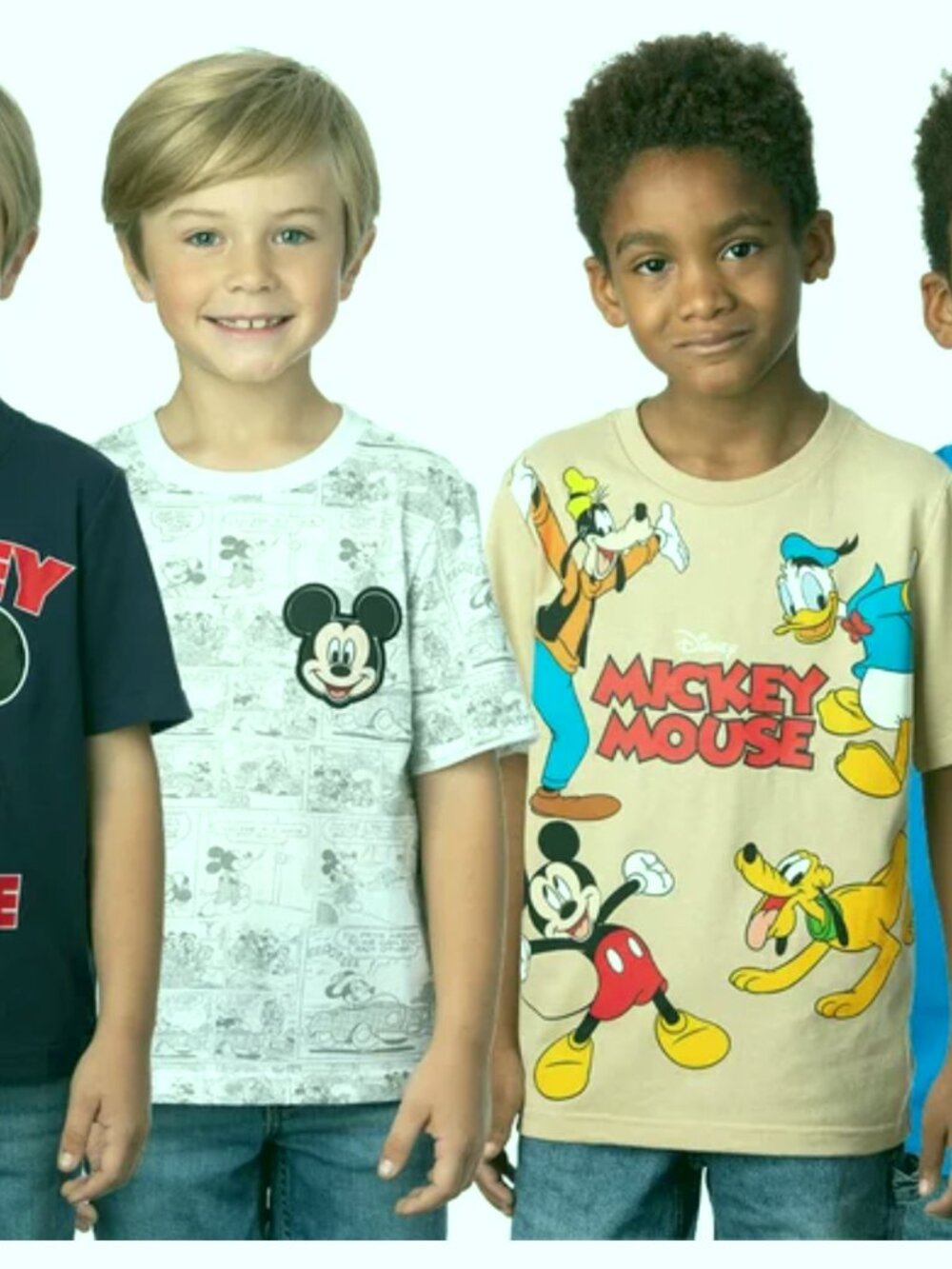 Mickey Mouse T-Shirts Kids Size 4T 4 Pack NWT